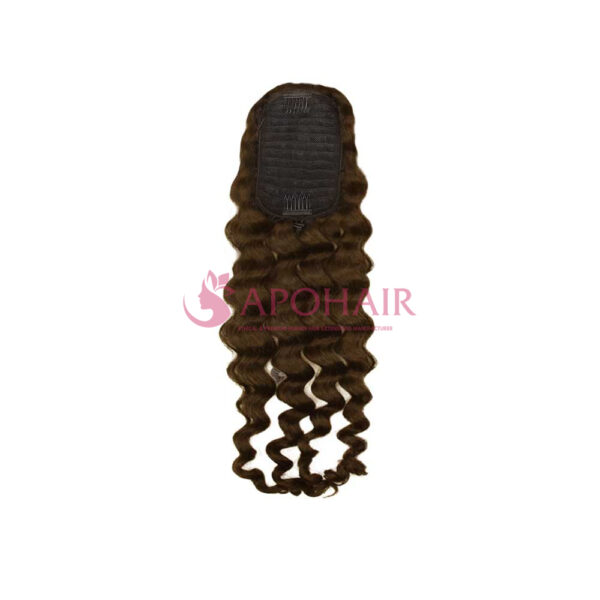 Body Wavy Dark Brown Drawstring Ponytail