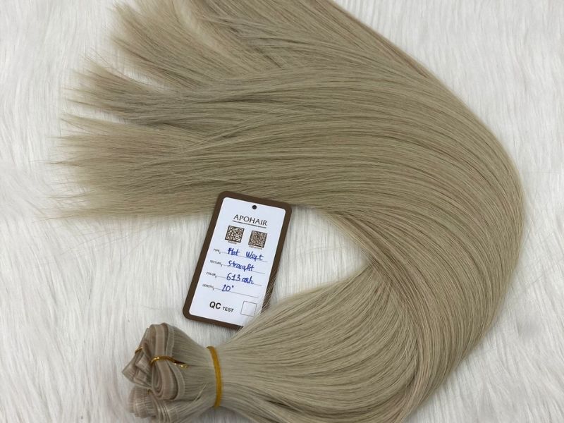 Luxury flat weft hair extensions