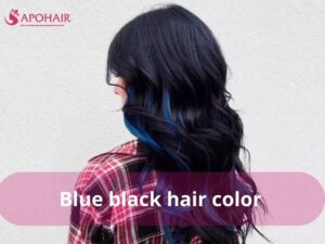 Blue black hair color