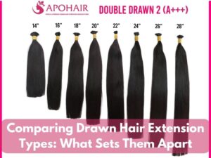 Comparing Drawn Hair Extensions