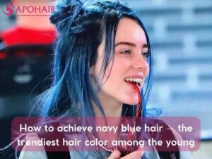 Navy blue hair