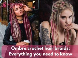 Ombre crochet hair braids