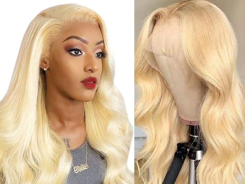 Blonde wig outlet install