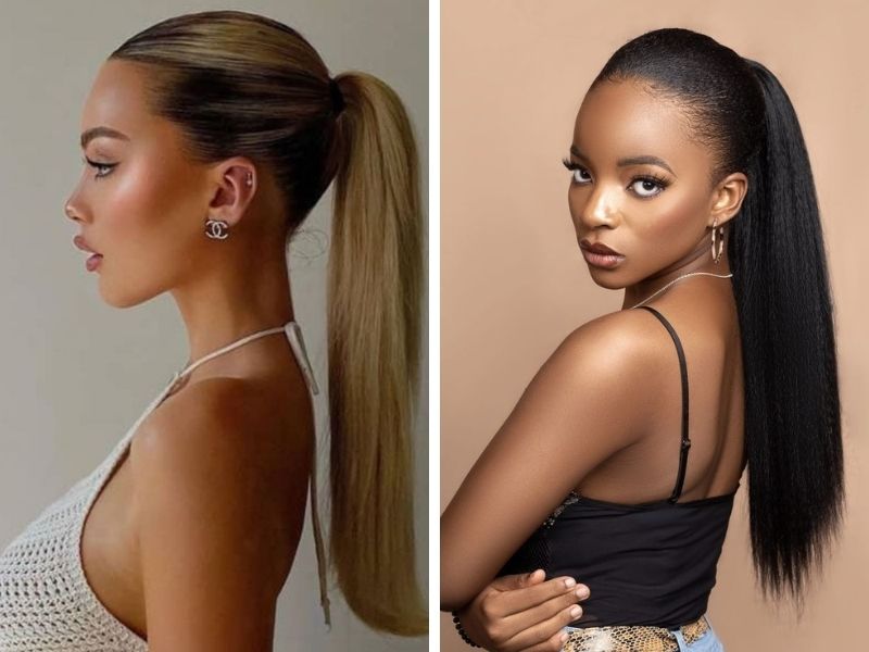 Ponytail will help you get a beautiful look