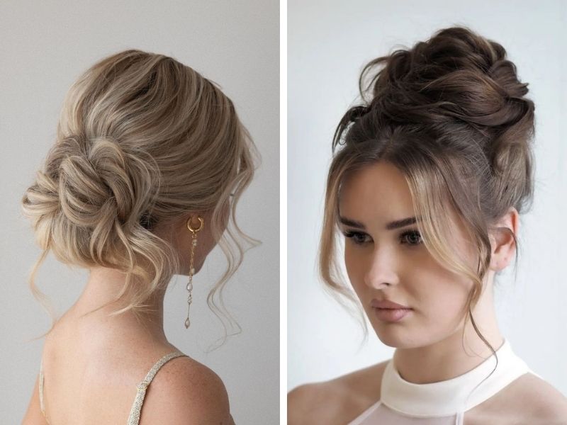 Updo style brings elegant beauty