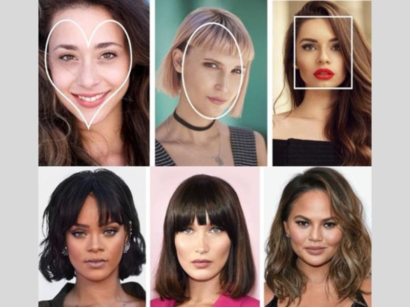 Choosing hair length depends on face shape