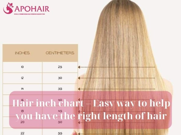 Hair Inch Chart – Way To Help You Have The Right Length | Apohair