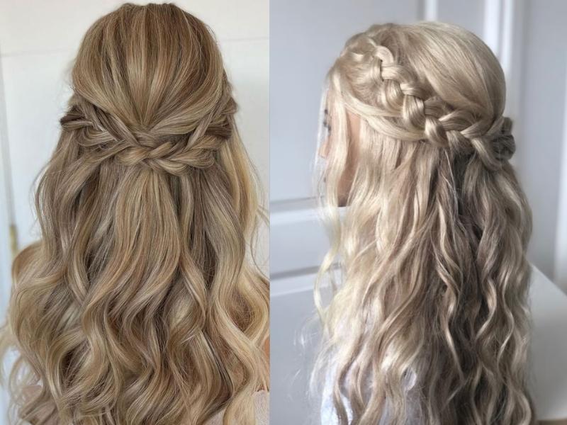 Half-up French Braid