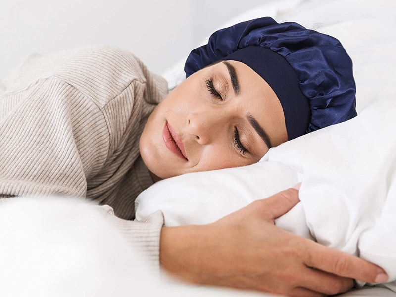 Sleep on a satin or silk pillowcase