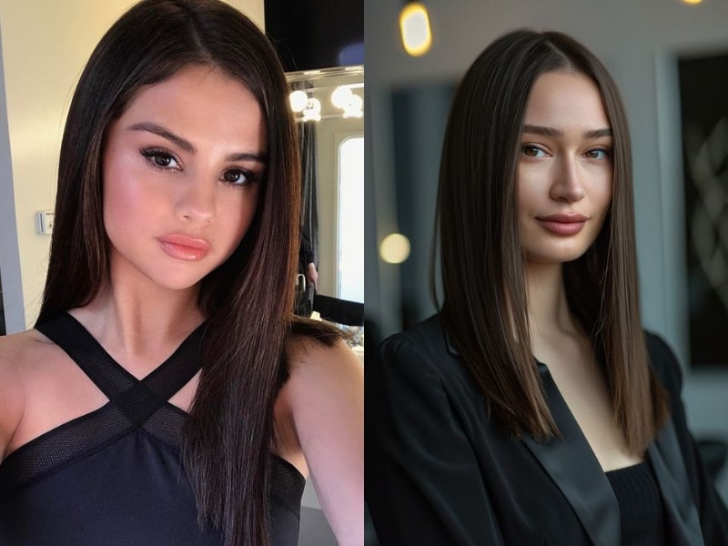 Straight and sleek hairstyles for 14 inch straight weaves