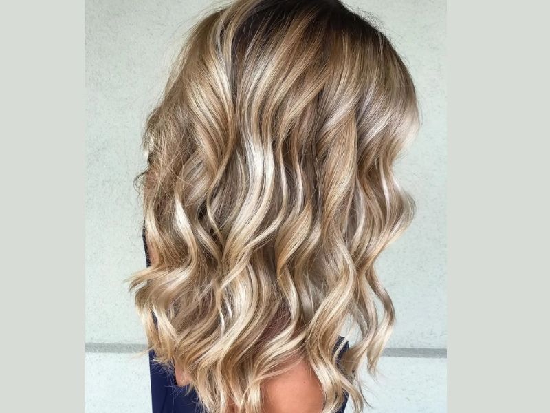 Blonde and brown hair color