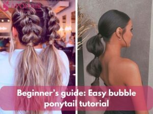 Easy bubble ponytail tutorial