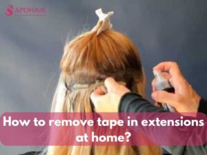 How to remove tape in extensions