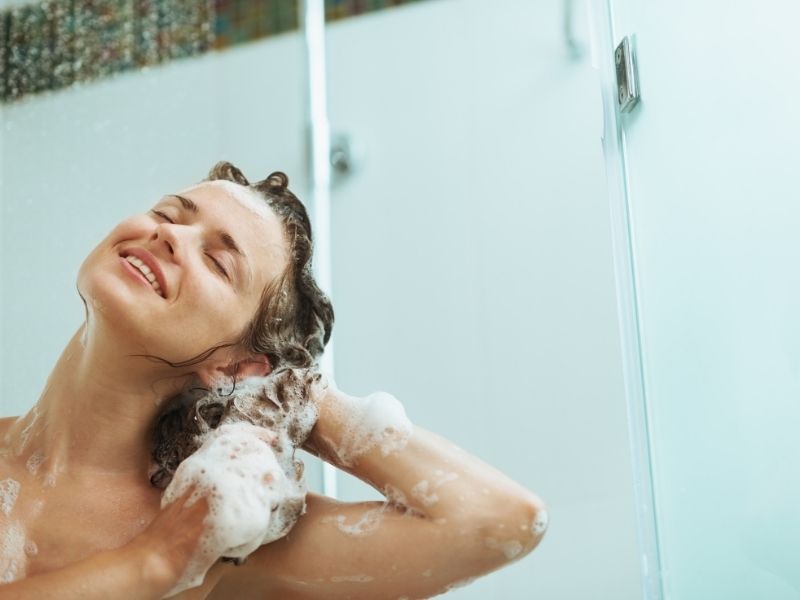 Wash your hair after removing tape-ins 