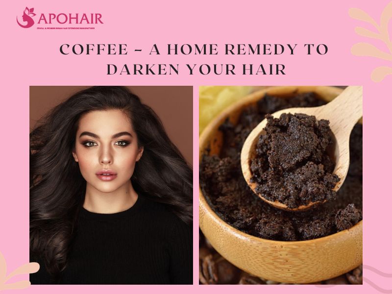 How to darken hair with coffee