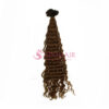 Deep Curly Dark Brown V-Tip 120 Hair Extensions