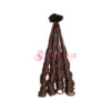 Fumi Curly Dark Brown V-Tip 120 Hair Extensions