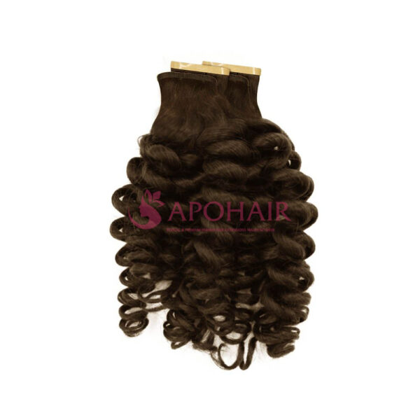 Twist Curly Dark Brown Tape 8 Cm