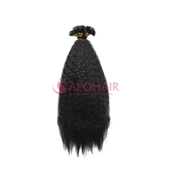 Luxury Kinky Straight Nano Ring Hair Extensions