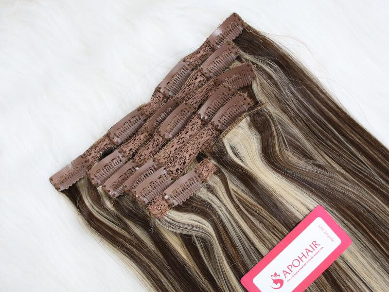 How do I store my clip-in hair extensions after washing