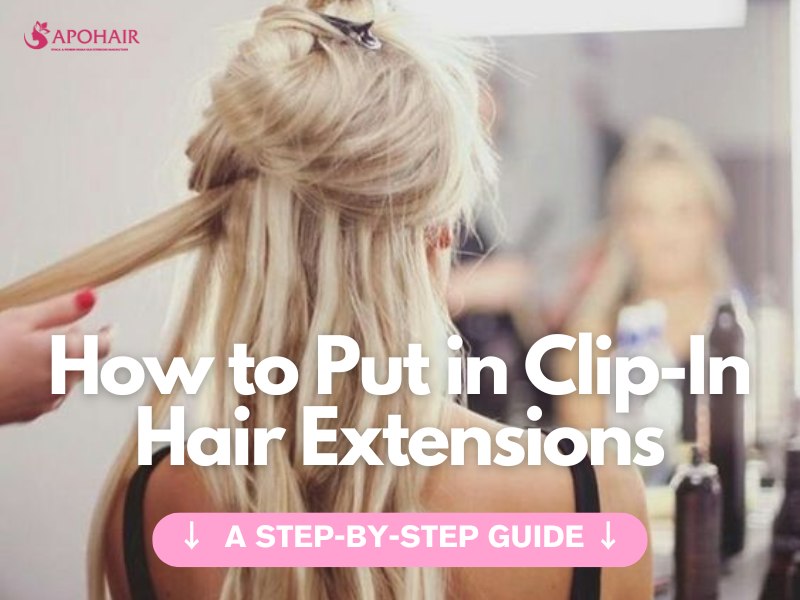 Learn how to easily install clip in hair extensions at home