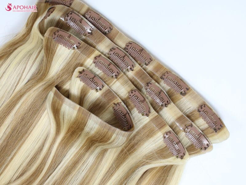 Seamless Clip In Hair Extensions for Thin Hair