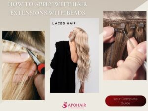 The simplest way to apply your weft hair extensions with beads