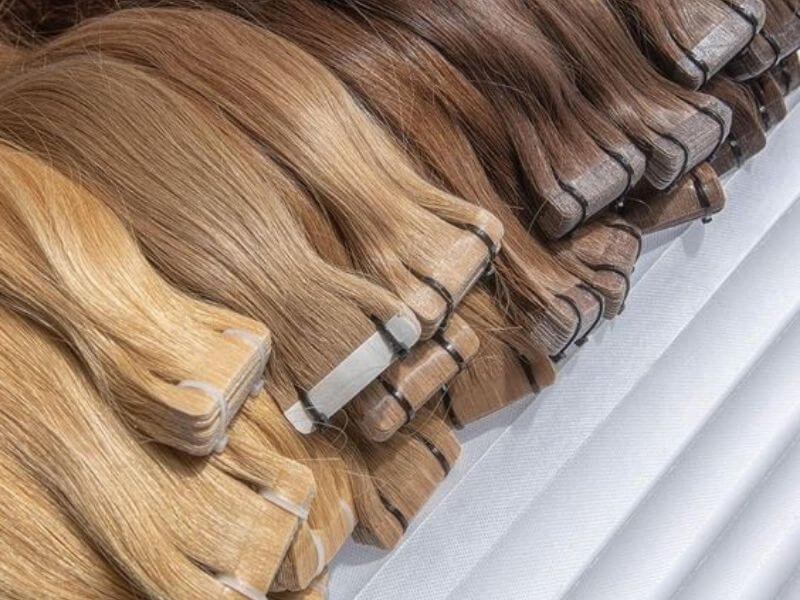 Tape-in hair extensions