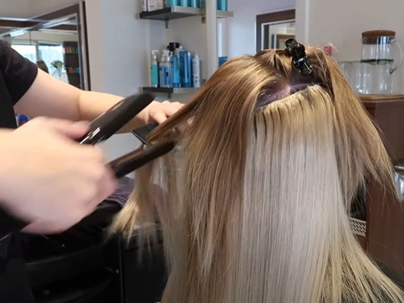 Weft hair extensions