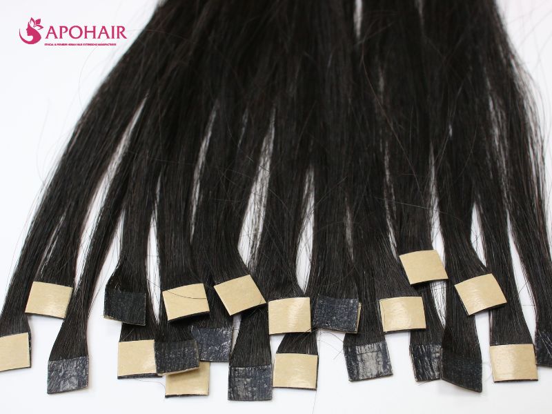 1cm Tape-in hair extensions for creating highlights