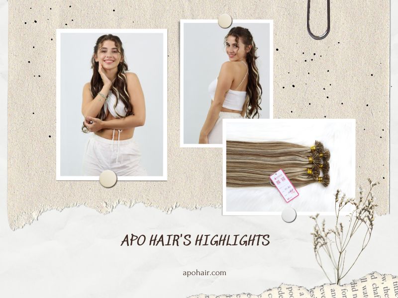 Apo Hair’s highlight hair extensions come with a wide range of choices