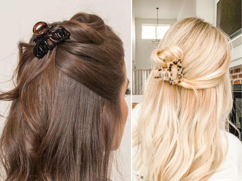 Small claw clip hairstyles