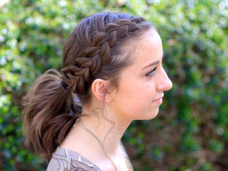 Dutch Braid Ponytail