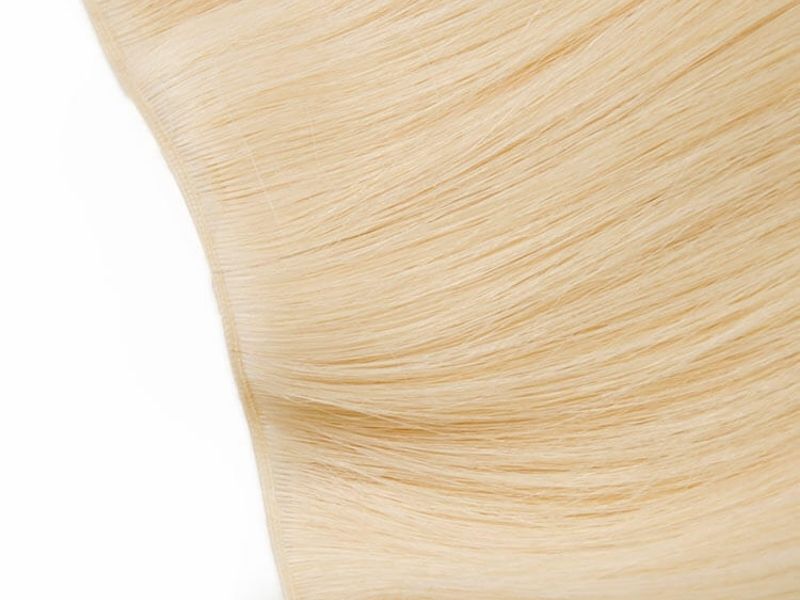 Flat weft hair extensions
