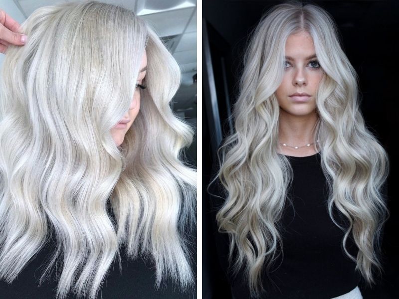 Icy Platinum Blonde Hair Colors