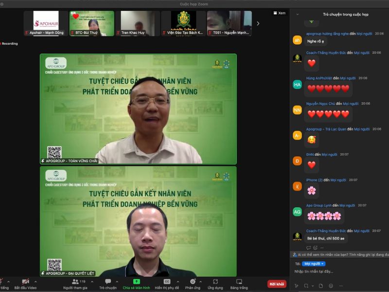 Mr. Tony Phan & Mr. Dai Nguyen Lead on Zoom