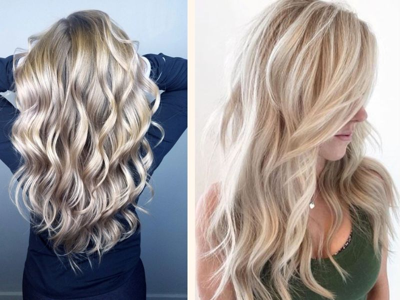 Pearl blonde highlights