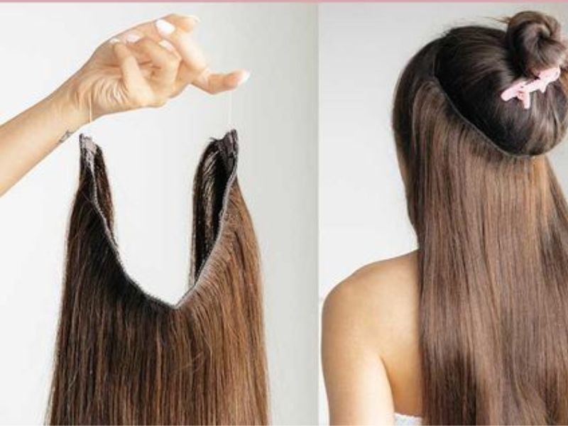 Removing halo hair extensions