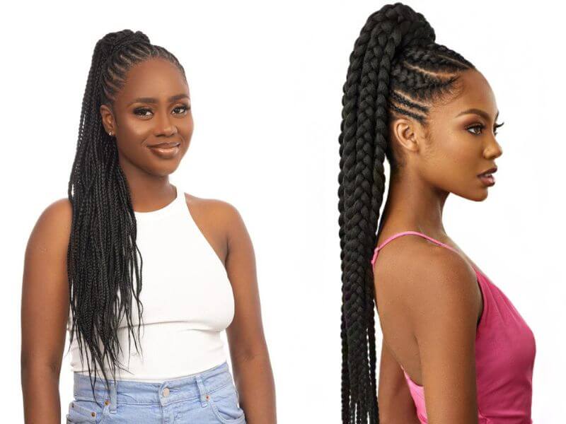 Box Braids Ponytail