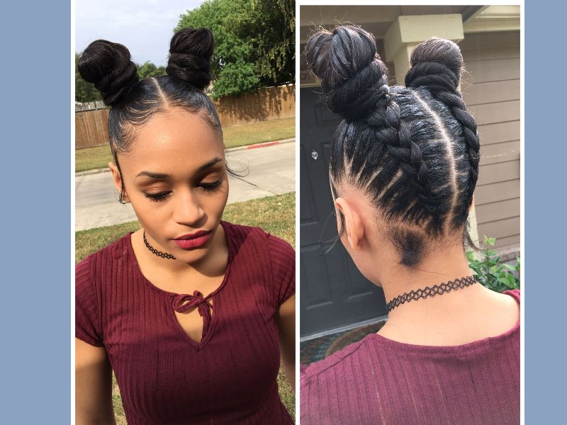 Braided Ninja Buns