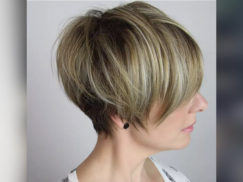 Cheek-Grazing Pixie Cut