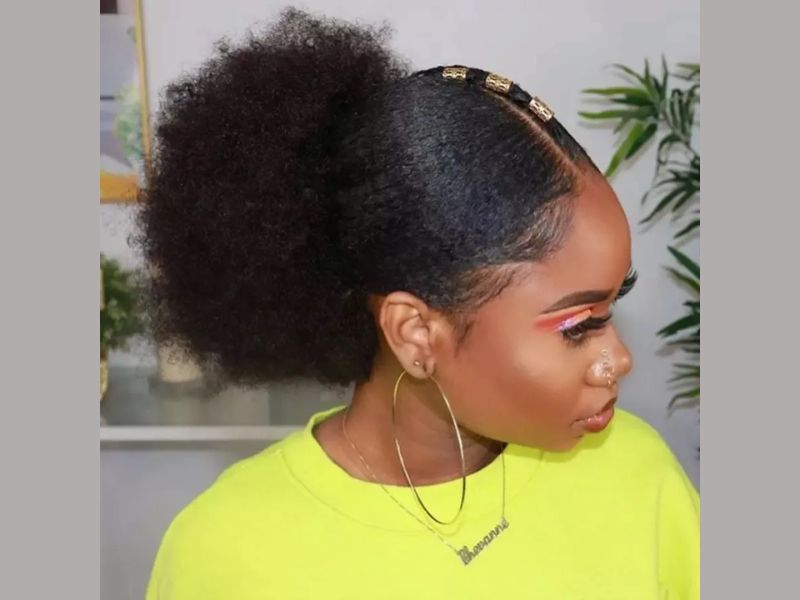 Ponytail Kinky Hairstyle