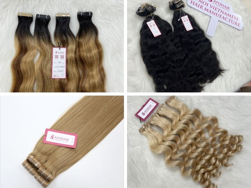 Tape in hair extensions