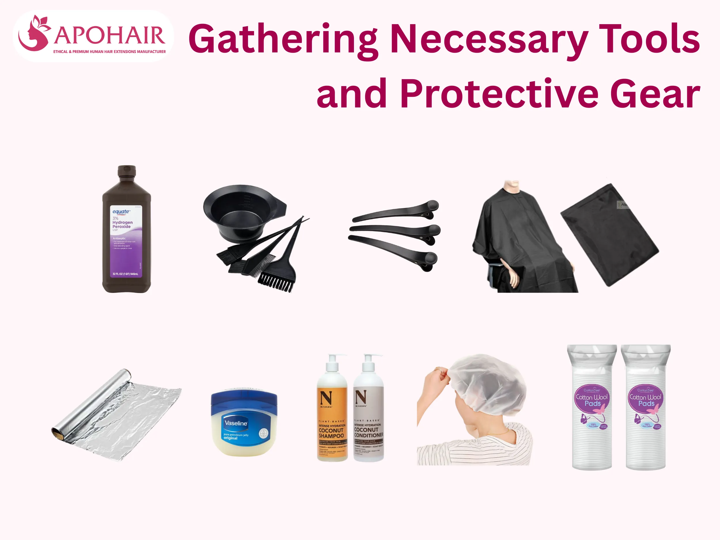 Follow these seven steps to safely bleach hair with hydrogen peroxide and proper protective tools