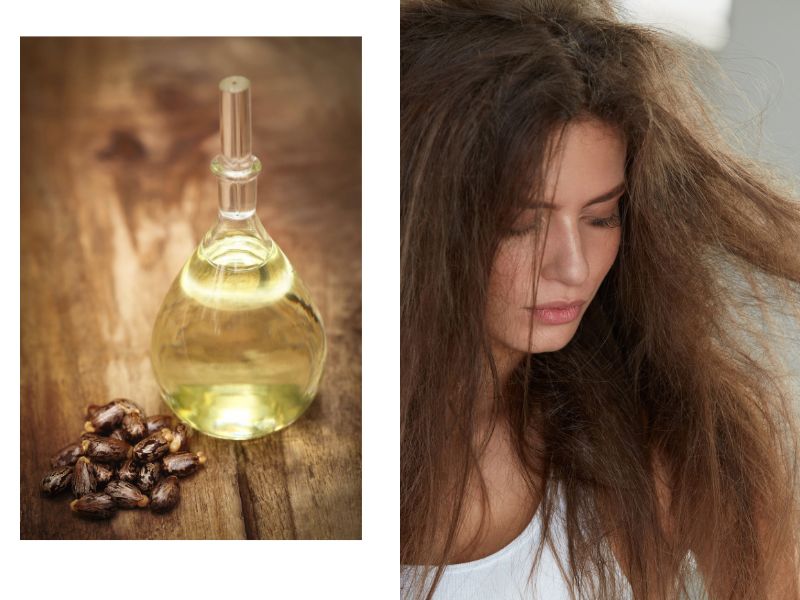 Caster oil for damaged hair