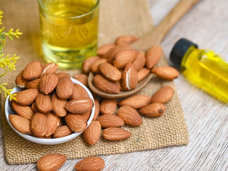 Sweet almond oil for hair 