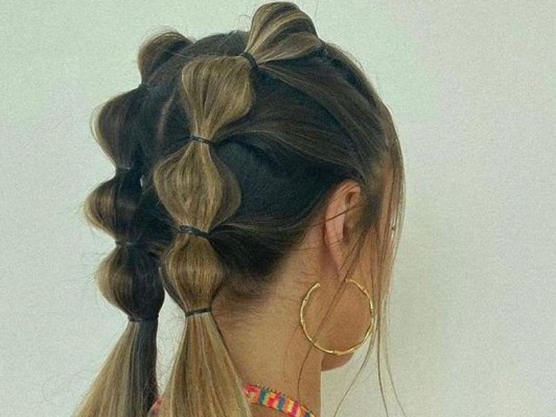 Bubble ponytail 