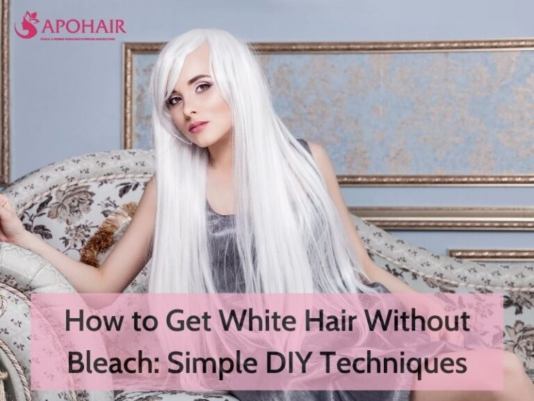 How To Get White Hair Without Bleach Apohair