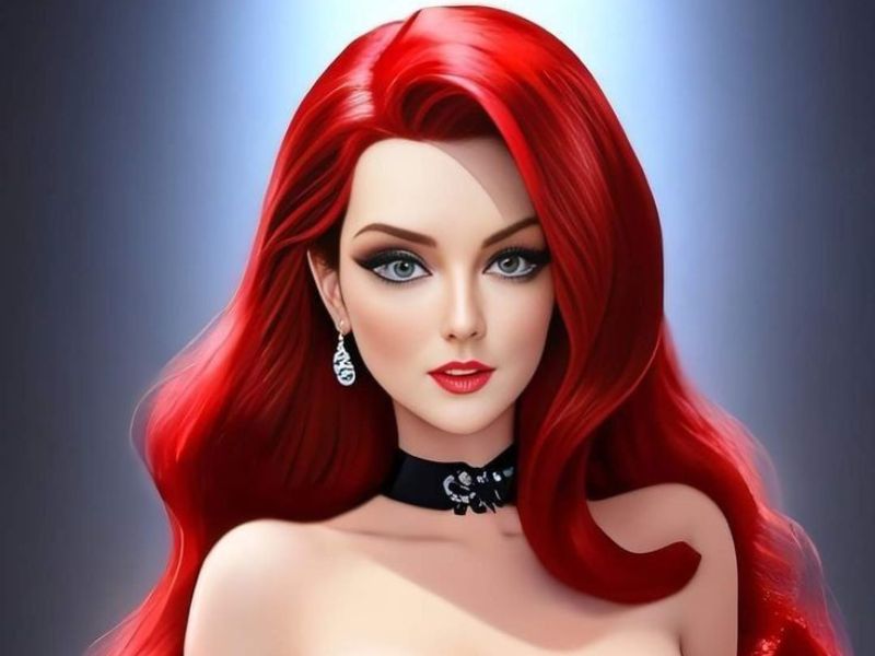 Jessica Rabbit with red hair