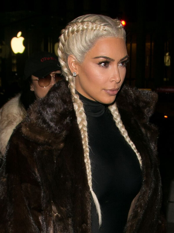 Kim Kardashian Braided Wig